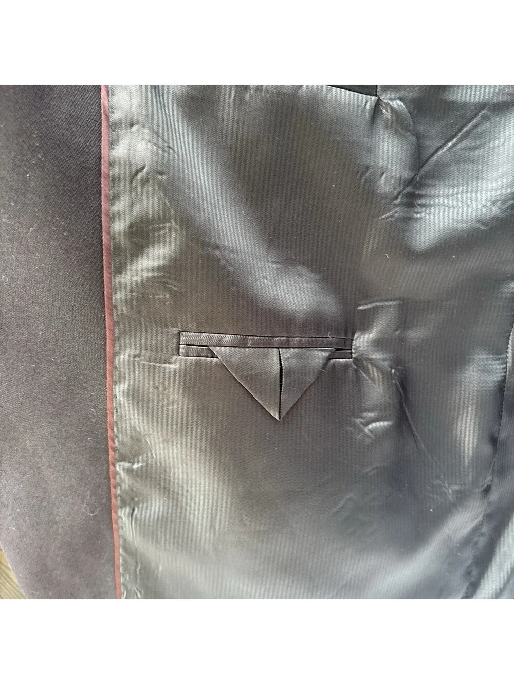 Saddlebred Men's 54L Black Wool Blend Blazer